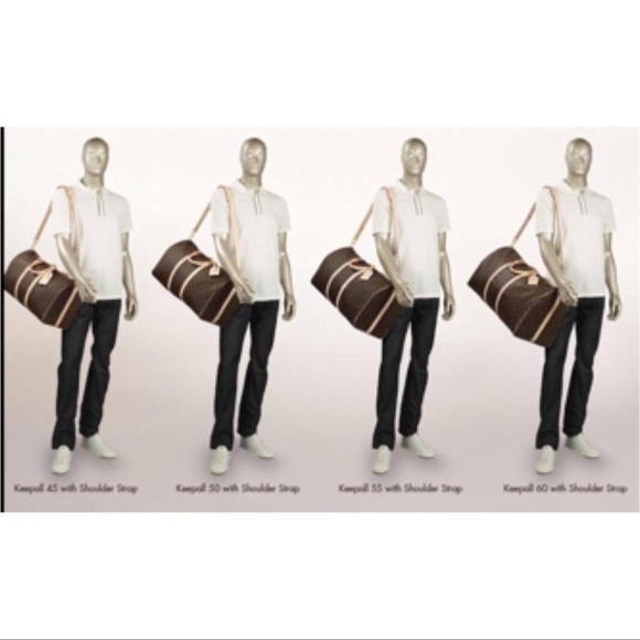 LIKE-NEW Louis Vuitton Monogram Keepall Bag +Strap - Picture 10 of 15